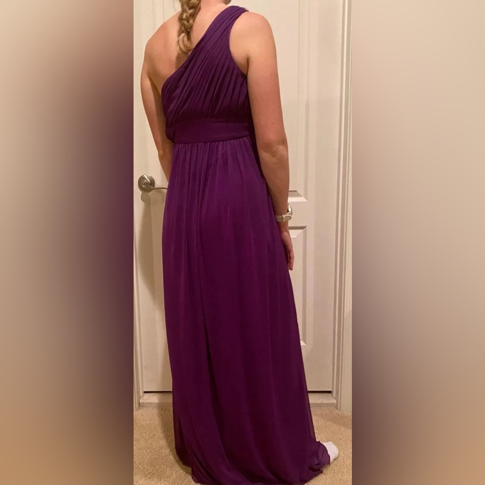 City Triangles Purple One Shoulder Sequin Dress - Picture 2 of 5